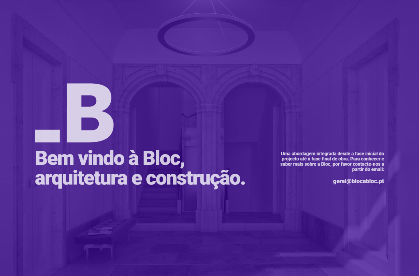 Página inicial no computador