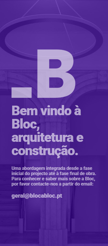 Página inicial no telemóvel