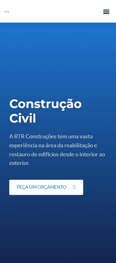 Página inicial no telemóvel
